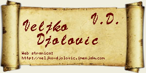 Veljko Đolović vizit kartica